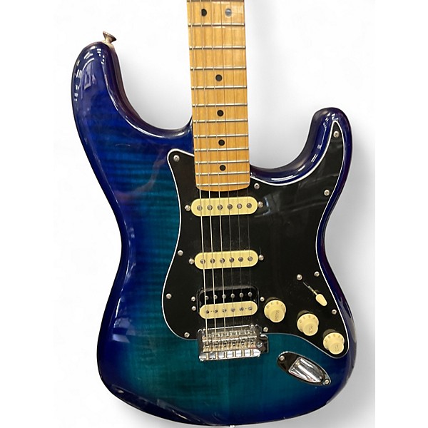 Used Fender Player Plus Stratocaster HSS Blue Burst Solid Body Electric Guitar