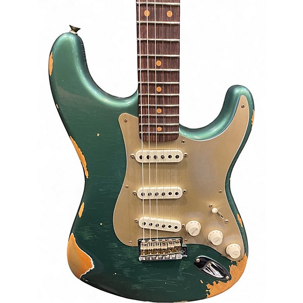 Used Fender Custom Shop LTD 59 Stratocaster Roasted maple Heavy Relic Sherwood Green Metallic Solid Body Electric Guitar