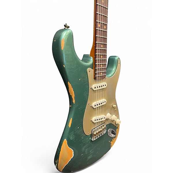 Used Fender Custom Shop LTD 59 Stratocaster Roasted maple Heavy Relic Sherwood Green Metallic Solid Body Electric Guitar