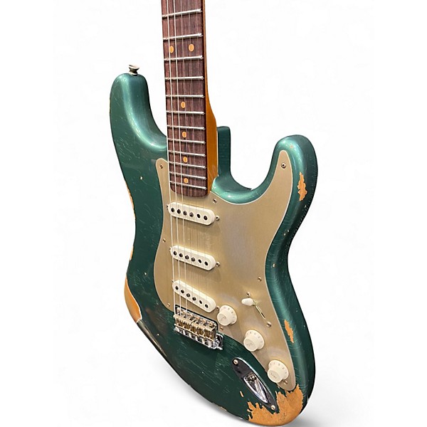Used Fender Custom Shop LTD 59 Stratocaster Roasted maple Heavy Relic Sherwood Green Metallic Solid Body Electric Guitar
