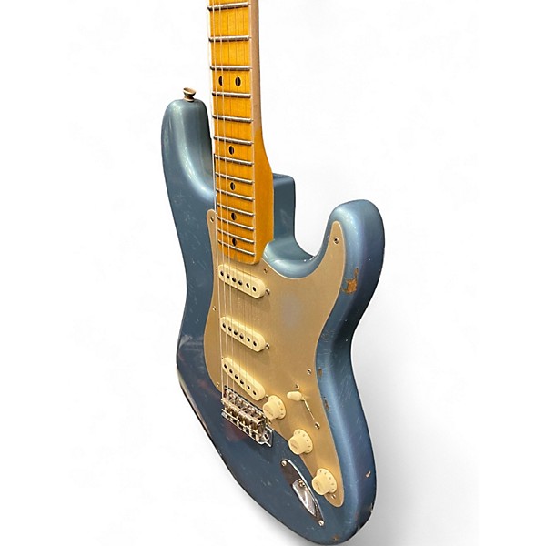 Used Fender Custom Shop LTD NAMM Fat Head Stratocaster Relic Faded Aged Lake Placid Blue Solid Body Electric Guitar