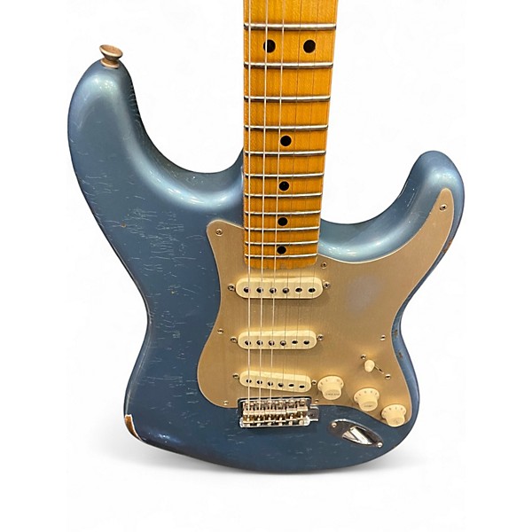 Used Fender Custom Shop LTD NAMM Fat Head Stratocaster Relic Faded Aged Lake Placid Blue Solid Body Electric Guitar