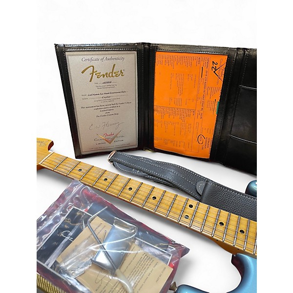 Used Fender Custom Shop LTD NAMM Fat Head Stratocaster Relic Faded Aged Lake Placid Blue Solid Body Electric Guitar