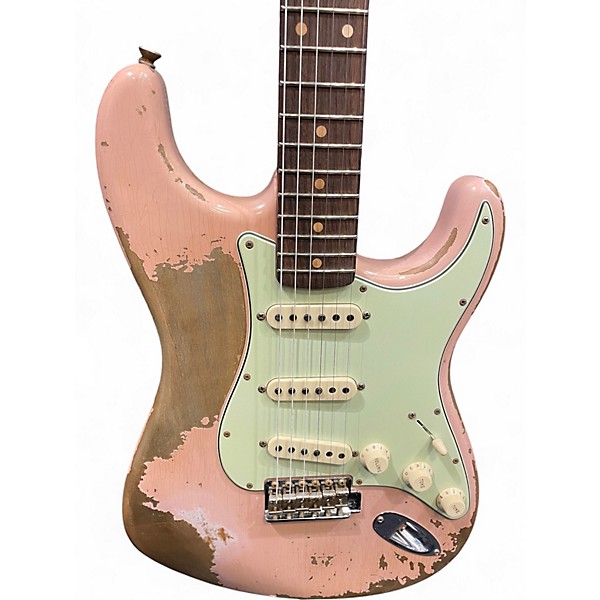 Used Fender Custom Shop LTD 60/63 Stratocaster Heavy Relic Dirty Shell Pink Heavy Relic Solid Body Electric Guitar