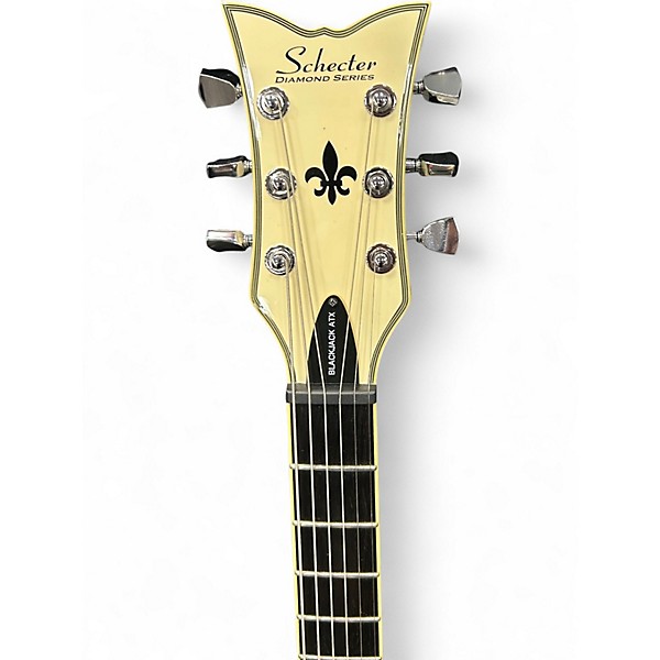 Used 2010 Schecter Guitar Research Blackjack ATX Solo 6 "Limited Edition"" Aged White Solid Body Electric Guitar