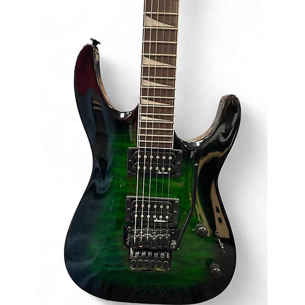 Used Jackson JS32Q DKA Dinky Green Burst Solid Body Electric Guitar