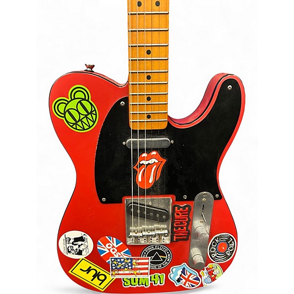 Used Squier 40TH ANNIVERSARY TELECASTER Red Solid Body Electric Guitar