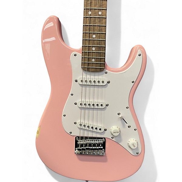 Used Squier Mini Affinity Stratocaster Pink Electric Guitar