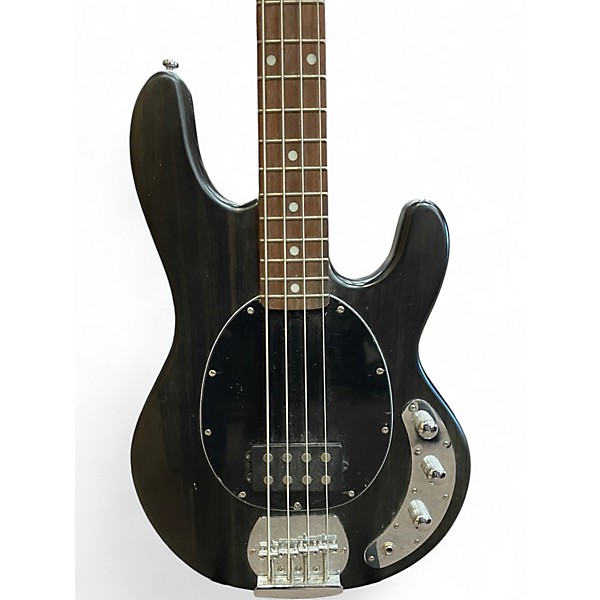 Used Sterling by Music Man SUB STINGRAY  Trans Black Electric Bass Guitar