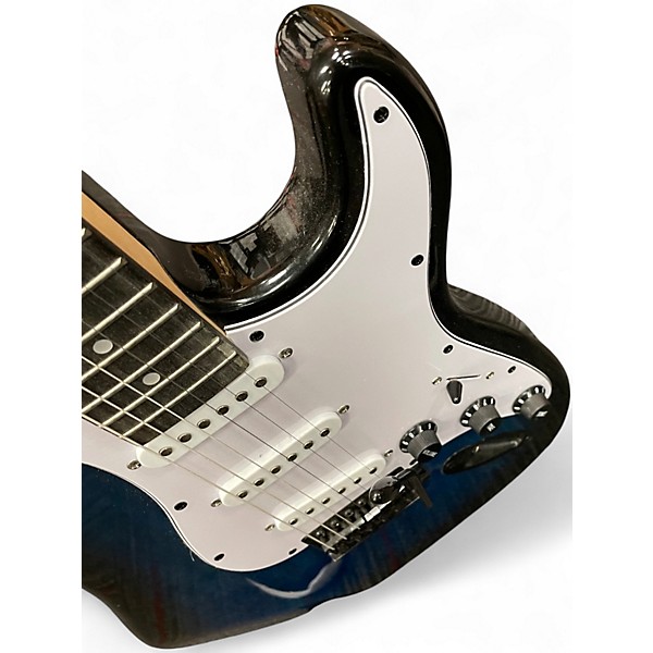Used Lyx PRO Blue Burst Solid Body Electric Guitar