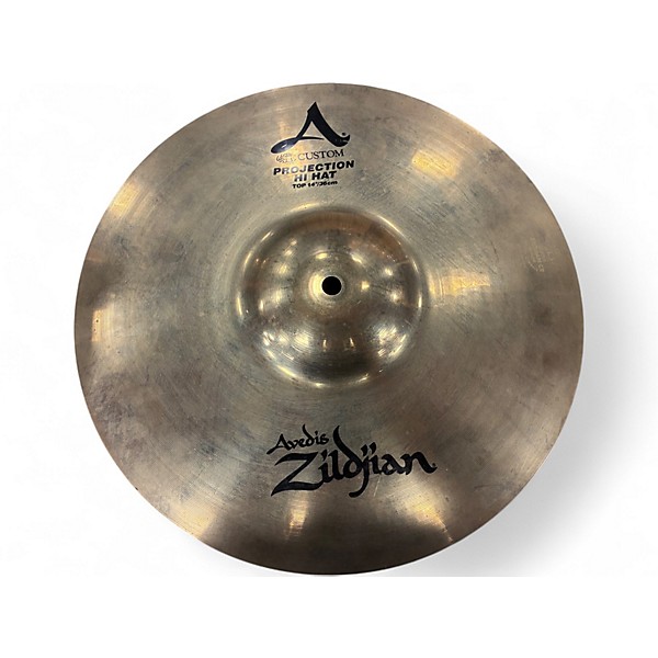 Used Zildjian 14in A Custom PROJECTION HI HATS PAIR Cymbal