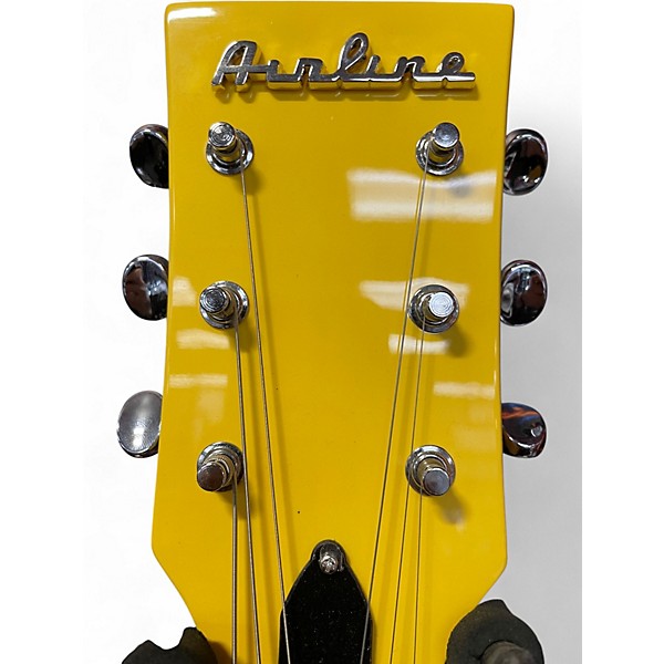 Used Airline bighorn Yellow Solid Body Electric Guitar