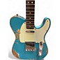Used 2017 Fender 1963 Heavy Relic Telecaster Custom Shop Turquoise Solid Body Electric Guitar