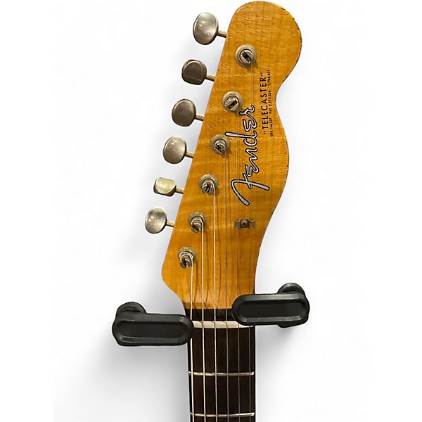 Used 2017 Fender 1963 Heavy Relic Telecaster Custom Shop Turquoise Solid Body Electric Guitar