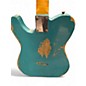 Used 2017 Fender 1963 Heavy Relic Telecaster Custom Shop Turquoise Solid Body Electric Guitar