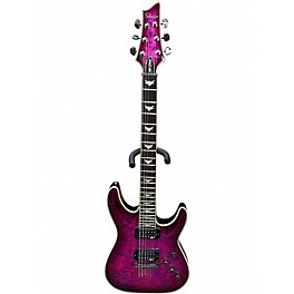 Used Schecter Guitar Research Omen Extreme 6 Magenta Solid Body Electric Guitar