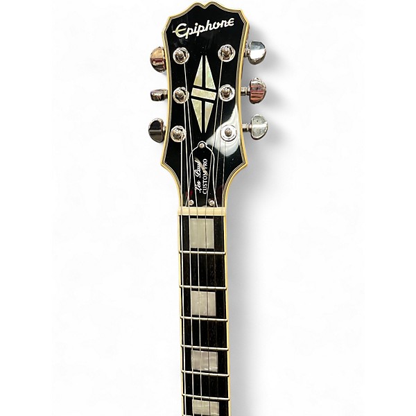 Used Epiphone Les Paul Custom Pro Silver Burst Solid Body Electric Guitar