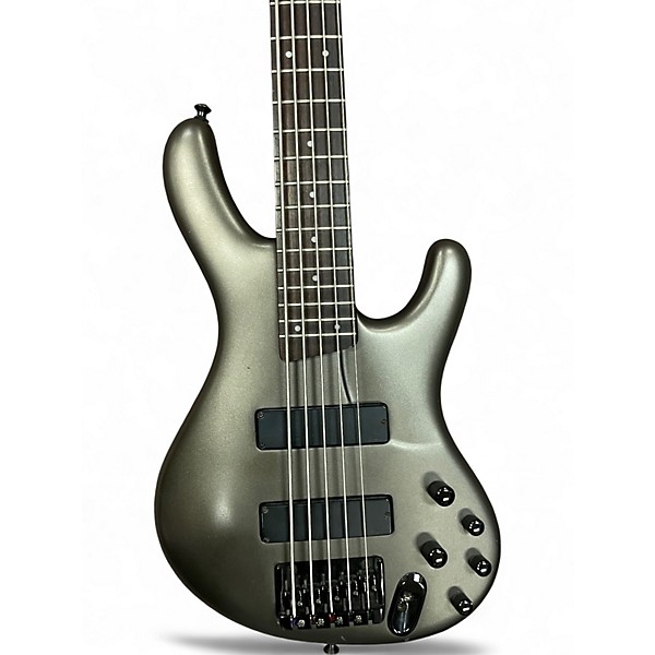 Used Ibanez EDB605 Gray Electric Bass Guitar