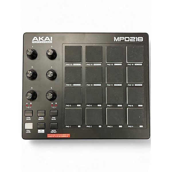 Used Akai Professional MPD218 MIDI Controller