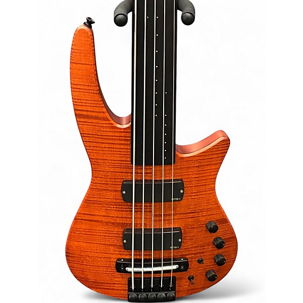 Used NS Design CR5 5 String Satin Amber Electric Bass Guitar