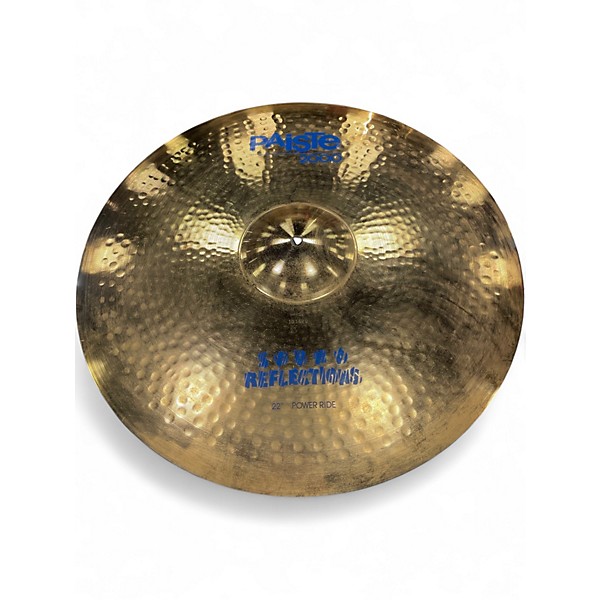 Used Paiste 22in 2000 SERIES SOUND REFLECTIONS POWER RIDE Cymbal