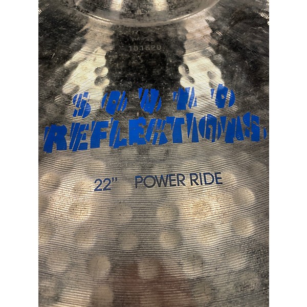 Used Paiste 22in 2000 SERIES SOUND REFLECTIONS POWER RIDE Cymbal