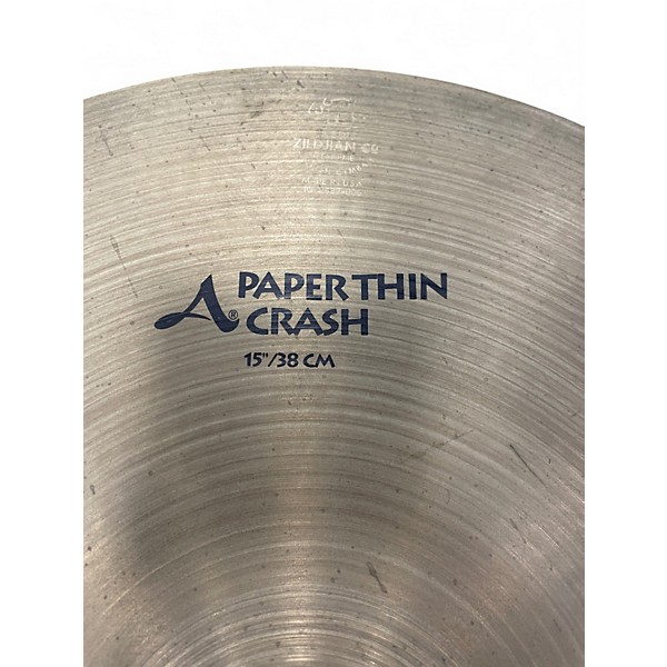 Used Zildjian 15in A Series Paper Thin Crash Cymbal
