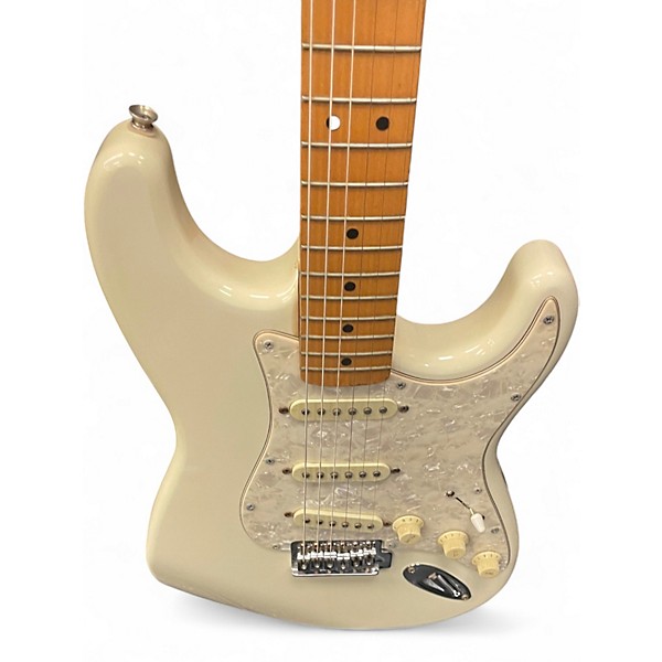 Used Fender Standard Stratocaster Olympic White Solid Body Electric Guitar