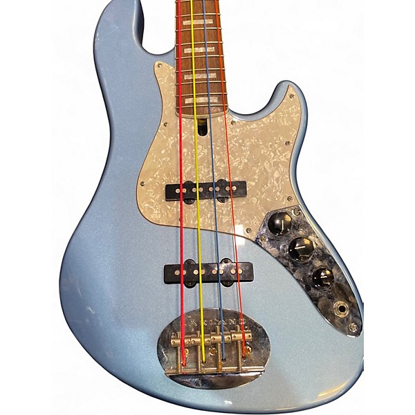 Used Lakland DJ4 Darryl Jones Skyline Series Lake Placid Blue Electric Bass Guitar