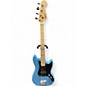 Used Squier Bronco Blue Electric Bass Guitar thumbnail