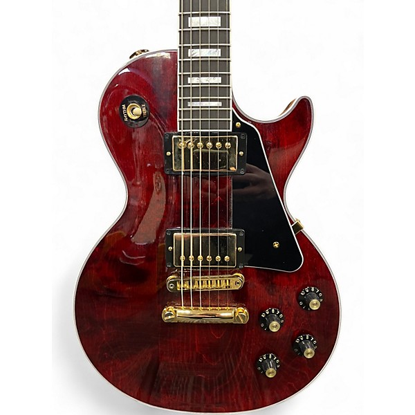 Used Gibson 70s custom les paul red Solid Body Electric Guitar