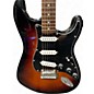Used Squier Deluxe Stratocaster 3 Color Sunburst Solid Body Electric Guitar