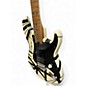 Used EVH 78' Eruption Striped Series Striped White Solid Body Electric Guitar
