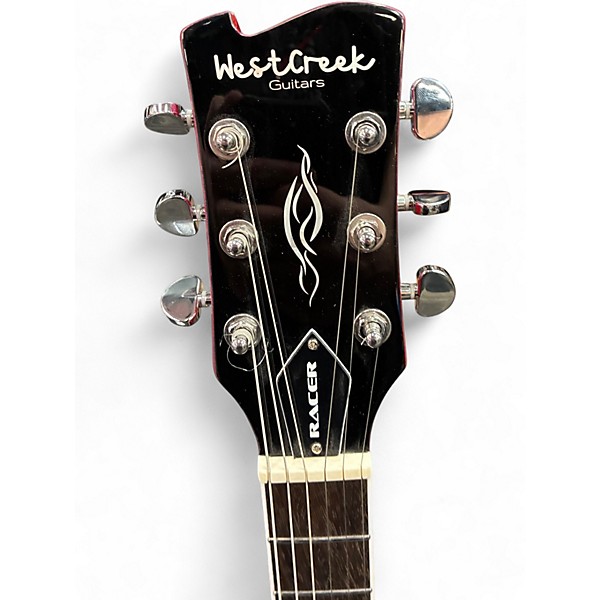 Used West Creek Guitars Racer Candy Apple Red Metallic Solid Body Electric Guitar