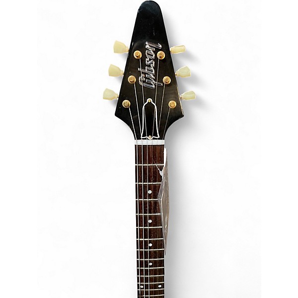 Used Gibson 1958 Korina Flying V White Pickguard Natural Solid Body Electric Guitar