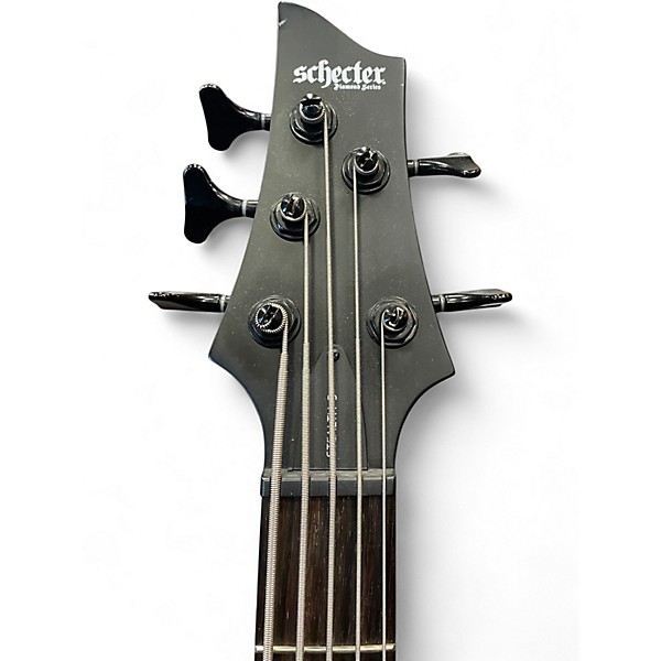 Used Schecter Guitar Research Stiletto Stealth-5 Black Electric Bass Guitar