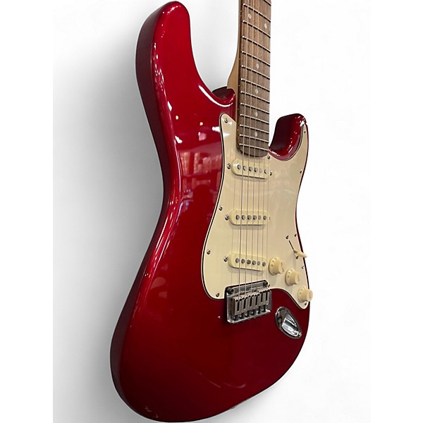 Used Squier Standard Stratocaster Candy Apple Red Solid Body Electric Guitar