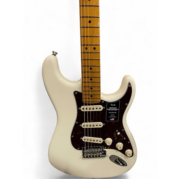 Used Fender American Professional II Stratocaster Olympic White Solid Body Electric Guitar