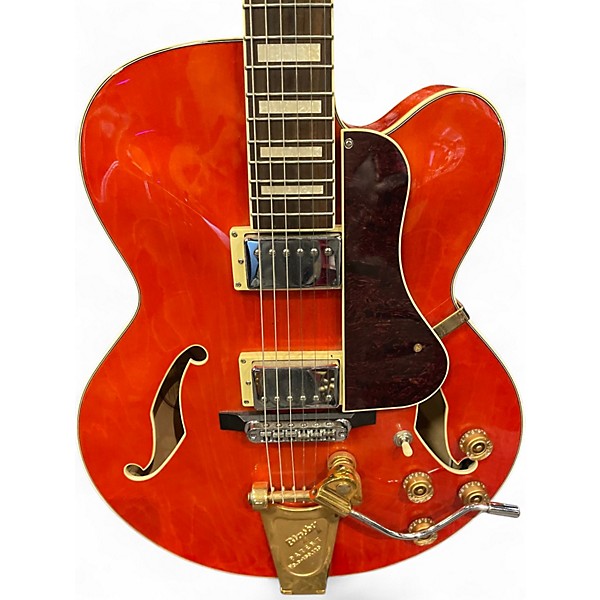 Used Ibanez AF75D ARTCORE Trans Orange Hollow Body Electric Guitar