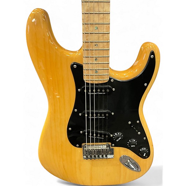 Used Fender Lite Ash Stratocaster Natural Solid Body Electric Guitar