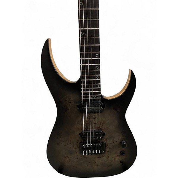 Used Schecter Guitar Research KM6 MKIII ARTIST TRANSPARENT BLACK BURST Solid Body Electric Guitar