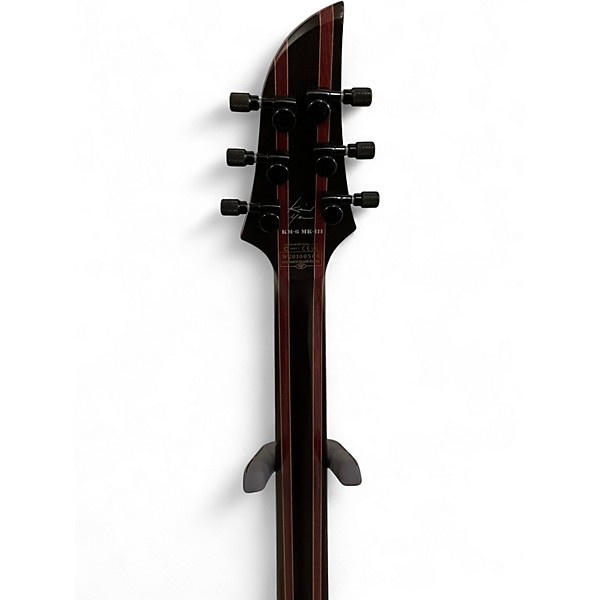 Used Schecter Guitar Research KM6 MKIII ARTIST TRANSPARENT BLACK BURST Solid Body Electric Guitar