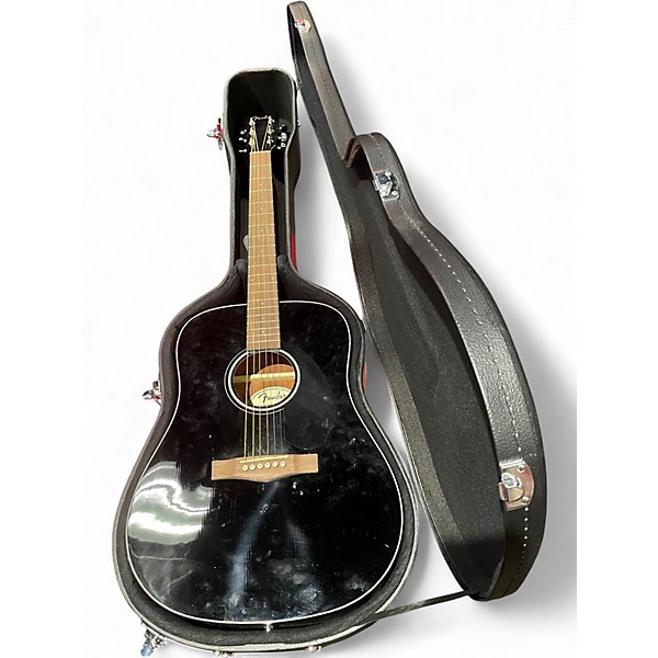 Used Fender CD60 Dreadnought Black Acoustic Guitar
