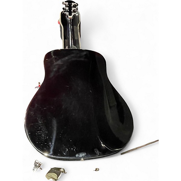 Used Fender CD60 Dreadnought Black Acoustic Guitar