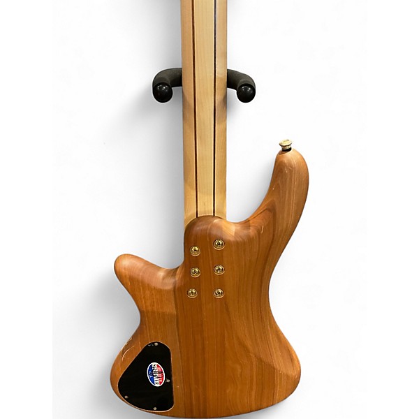 Used Schecter Guitar Research Stiletto Custom 4 String Natural Electric Bass Guitar
