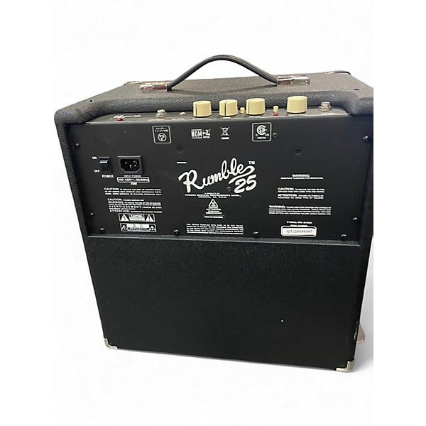 Used Fender Rumble V3 25w 1x8 Bass Combo Amp