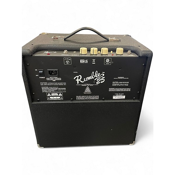 Used Fender Rumble V3 25w 1x8 Bass Combo Amp
