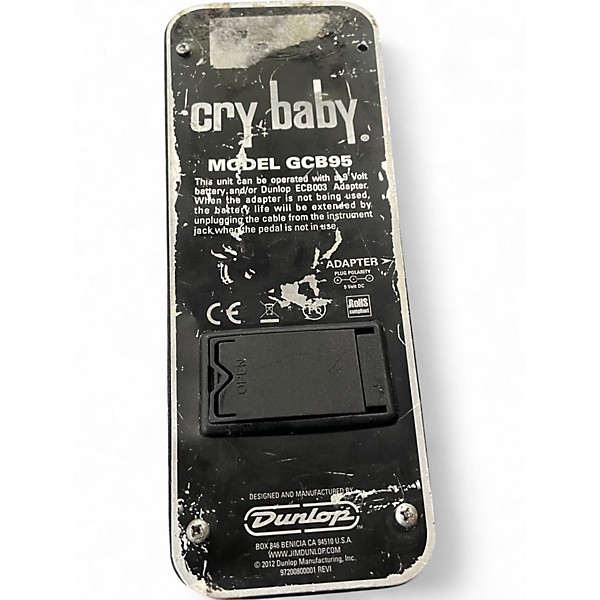Used Dunlop GCB95 Original Crybaby Wah Effect Pedal