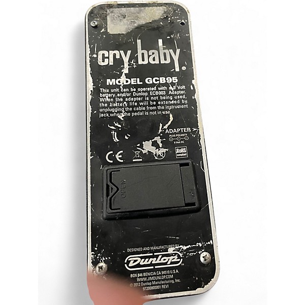 Used Dunlop GCB95 Original Crybaby Wah Effect Pedal