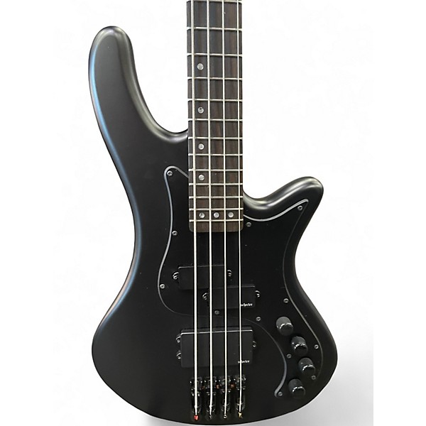 Used Schecter Guitar Research STILETTO STEALTH 4 BLACK Electric Bass Guitar